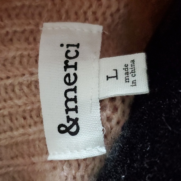 &MERCI Blush Pink Sweater - Picture 5 of 6